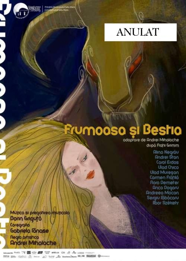 ANULAT: Teatru pentru copii - Frumoasa și Bestia ANULAT: Teatru pentru copii - Frumoasa și Bestia