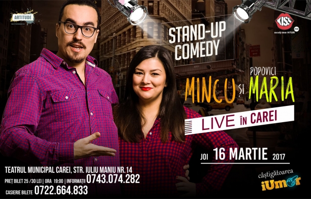 Stand-up comedy cu Maria și Mincu Stand-up comedy cu Maria și Mincu