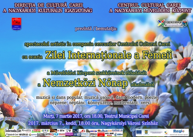 Spectacol artistic cu ocazia Zilei Internaționale a Femeii Spectacol artistic cu ocazia Zilei Internaționale a Femeii