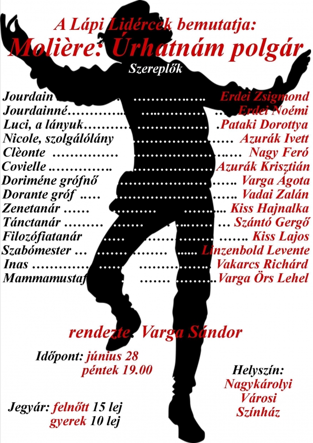 Moliere:Burghezul gentilom-Úrhatnám polgár Moliere:Burghezul gentilom-Úrhatnám polgár