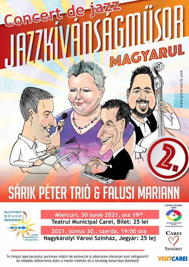 Concert și lansare de album Sárik Péter Trió & Falusi Mariann - Sárik Péter Trió & Falusi Mariann: Jazzkívánságműsor magyarul 2 Concert și lansare de album Sárik Péter Trió & Falusi Mariann - Sárik Péter Trió & Falusi Mariann: Jazzkívánságműsor magyarul 2