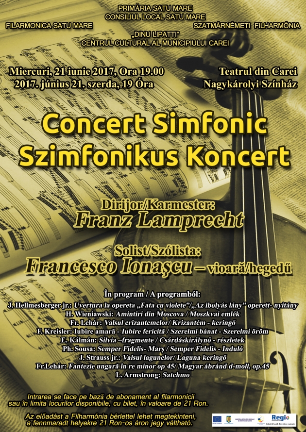 Concert simfonic al Filarmonicii „Dinu Lipatti”