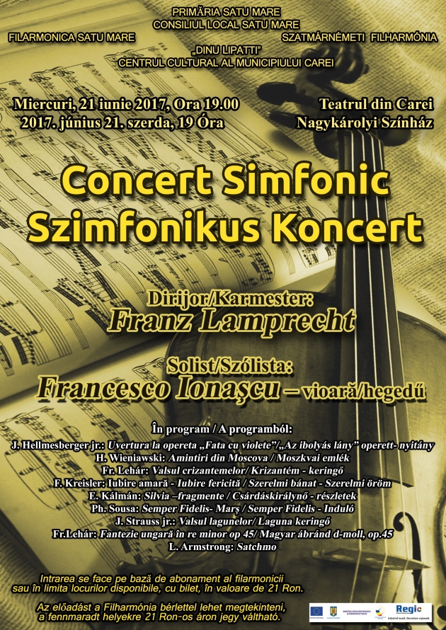 Concert simfonic al Filarmonicii „Dinu Lipatti” Concert simfonic al Filarmonicii „Dinu Lipatti”