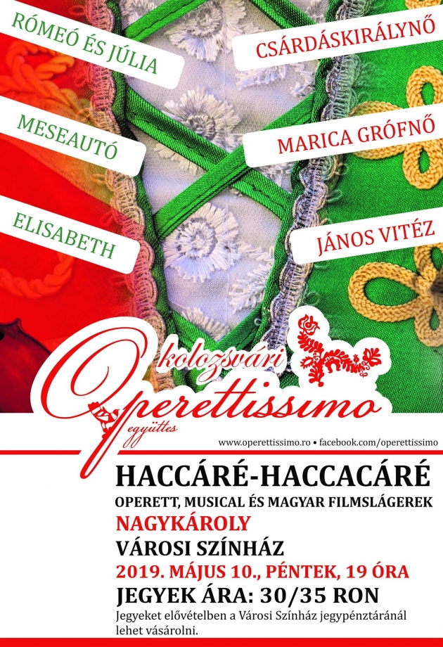 Concertul ansamblului Operettissimo Cluj Napoca- A kolozsvári Operettissimo együttes koncertje Concertul ansamblului Operettissimo Cluj Napoca- A kolozsvári Operettissimo együttes koncertje