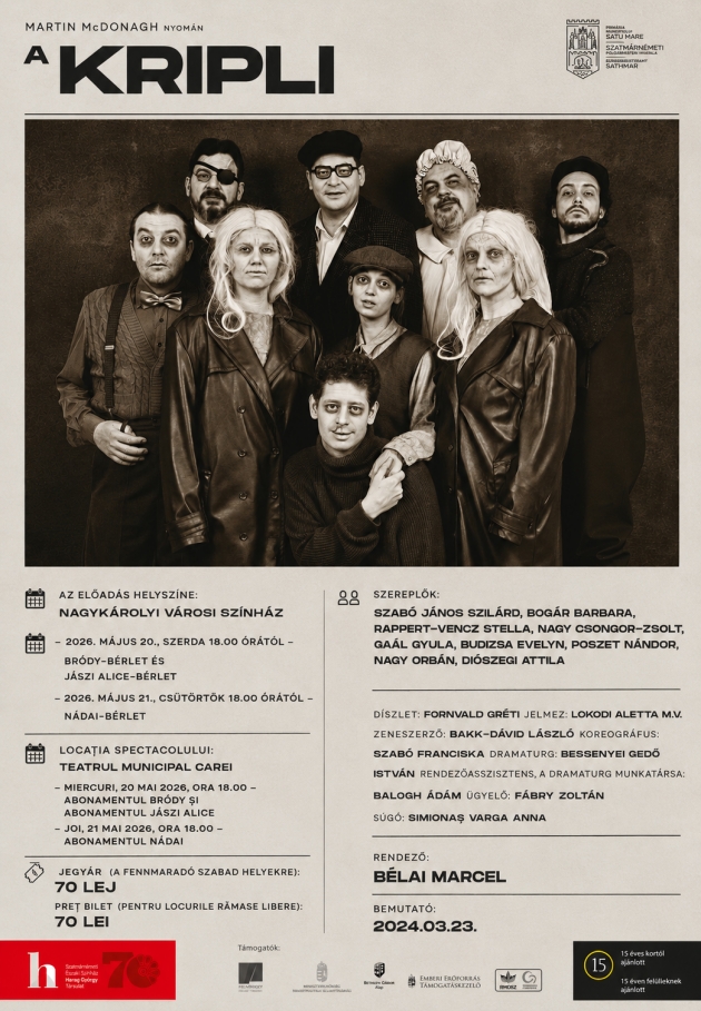 A kripli - teatru în limba maghiară pentru adulți și elevi A kripli - teatru în limba maghiară pentru adulți și elevi