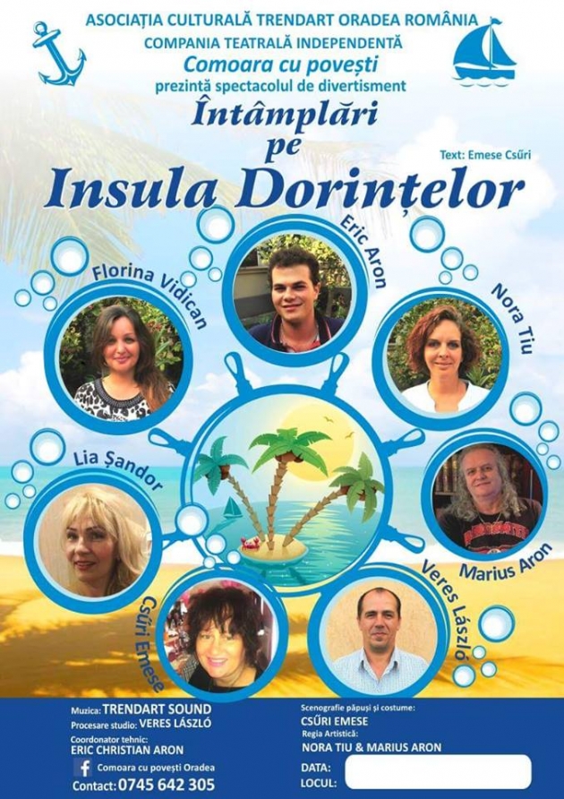 Teatru pentru copii: Întâmplări pe Insula Dorințelor - Trendart Oradea  Teatru pentru copii: Întâmplări pe Insula Dorințelor - Trendart Oradea