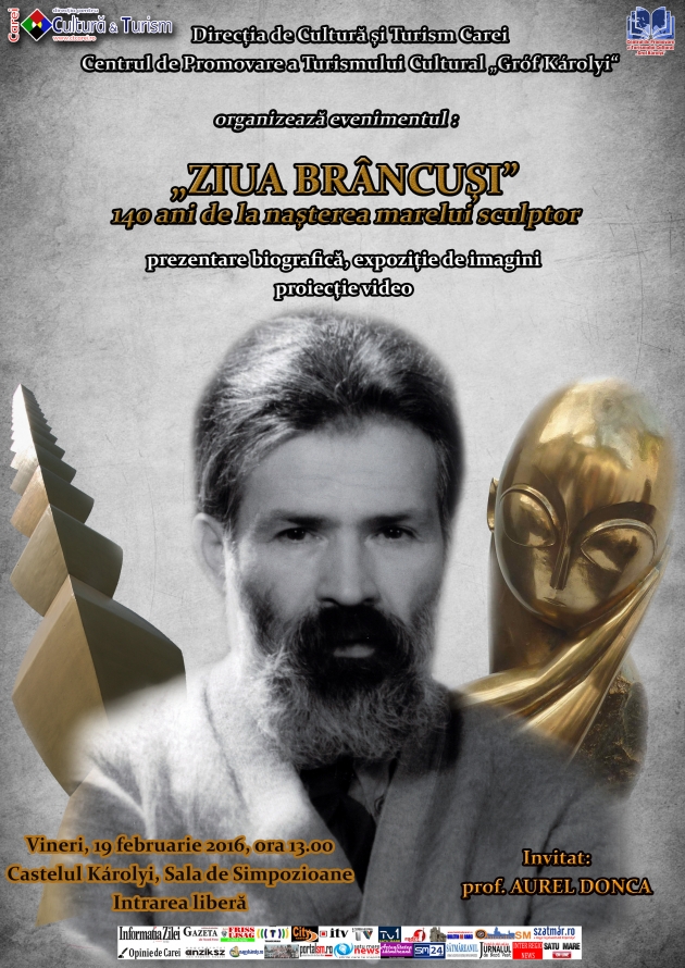 Ziua Brâncuși - 140 de ani de la nașterea marelui sculptor Ziua Brâncuși - 140 de ani de la nașterea marelui sculptor