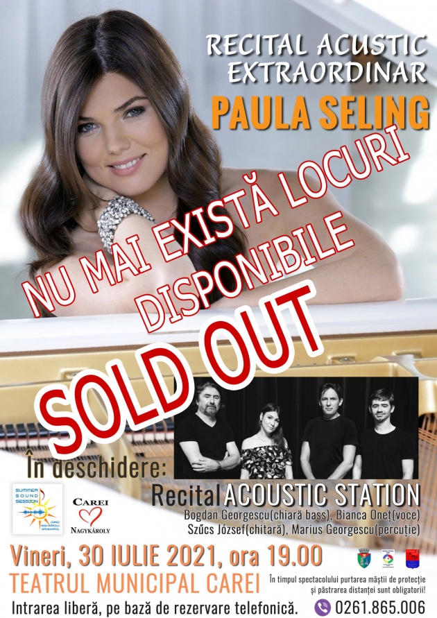 Sala plină la concertul Paulei Seling Sala plină la concertul Paulei Seling