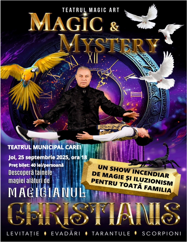 Magic & Mystery cu magicianul Christianis Magic & Mystery cu magicianul Christianis