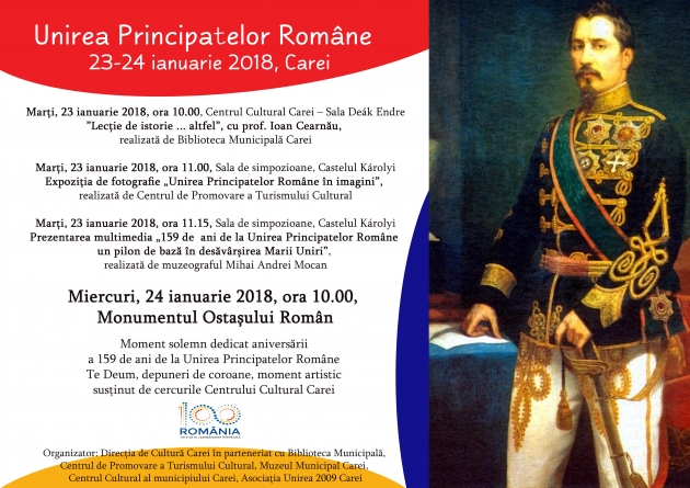 Unirea Principatelor Române la Carei Unirea Principatelor Române la Carei