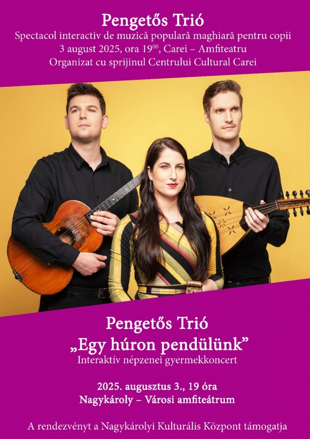 Spectacol interactiv de muzică populară maghiară pentru copii - Pengetős Trió Spectacol interactiv de muzică populară maghiară pentru copii - Pengetős Trió